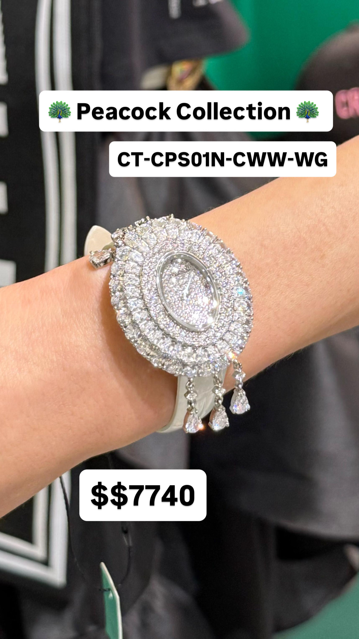 Crisathena Peacock Collection CT-CPS01N-CWW-WG 購買手表贈送表带（價值$880）-M