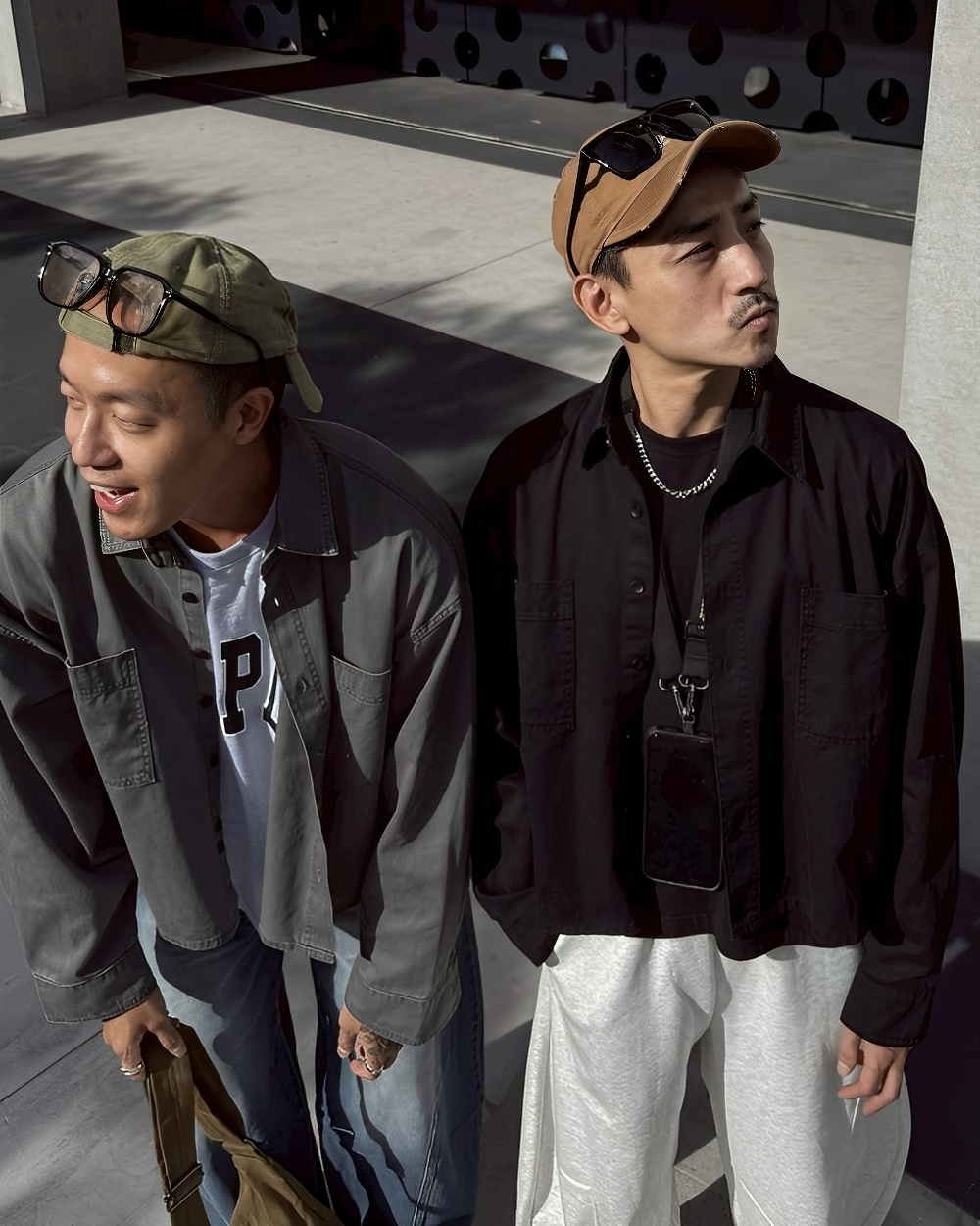 BOXY 寬短 重磅 水洗 長袖 襯衫