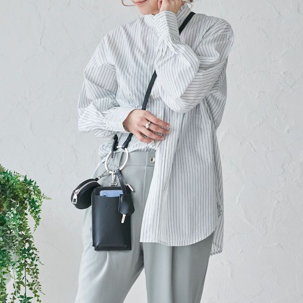 【現貨出清】日本 LIZDAYS 多功能手機鑰匙迷你肩背包｜黑色｜輕便百搭