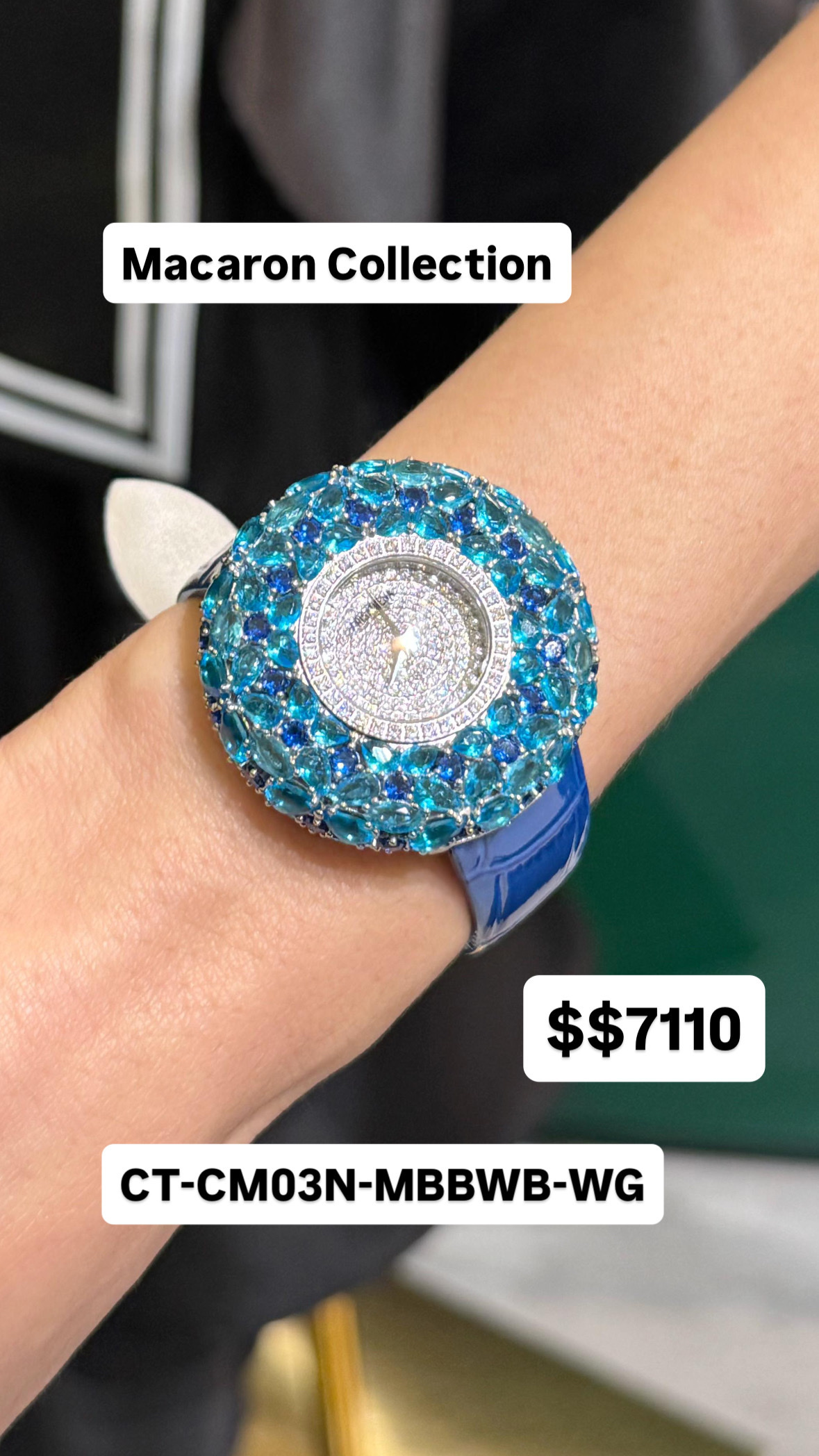 Crisathena Macaron Collection CT-CM03N-MBBWB-WG 購買手表贈送表带（價值$880）-M