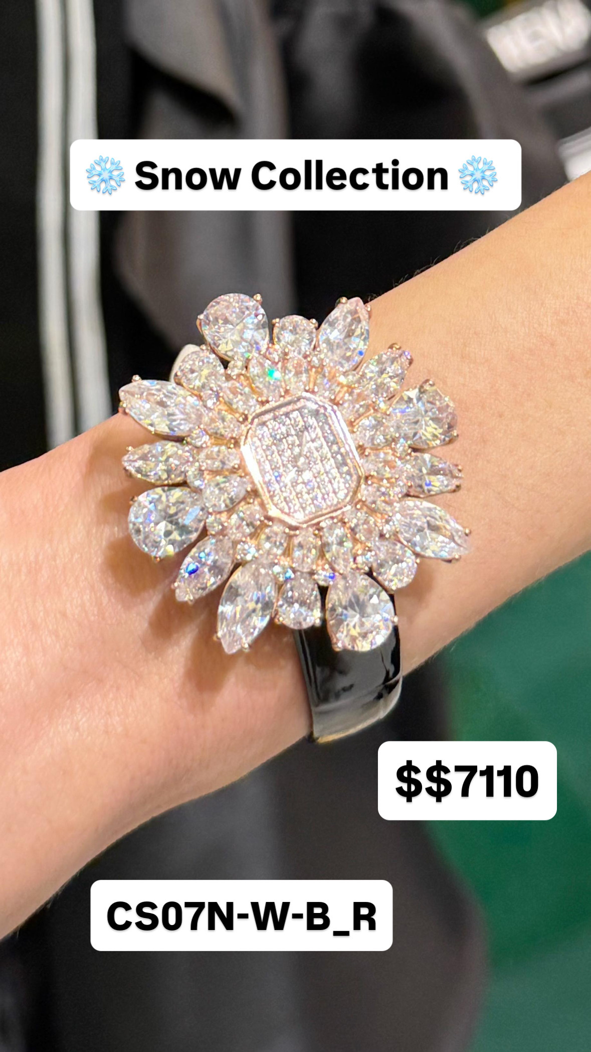 Crisathena Snow Collection CT-CS07N-W-B_R 購買手表贈送表带（價值$880）  -M