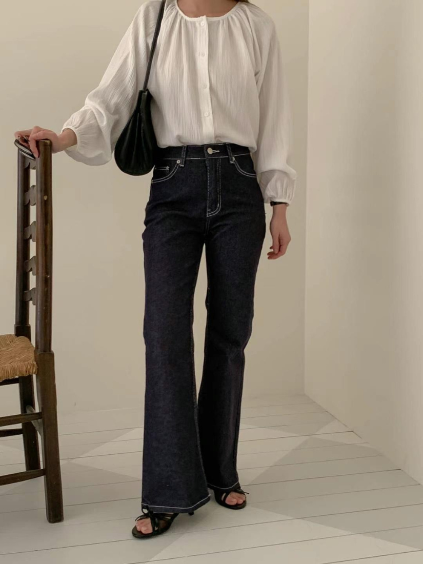 [現貨] Hyde 經典丹寧微喇叭褲 [ 2色 / S,M ]