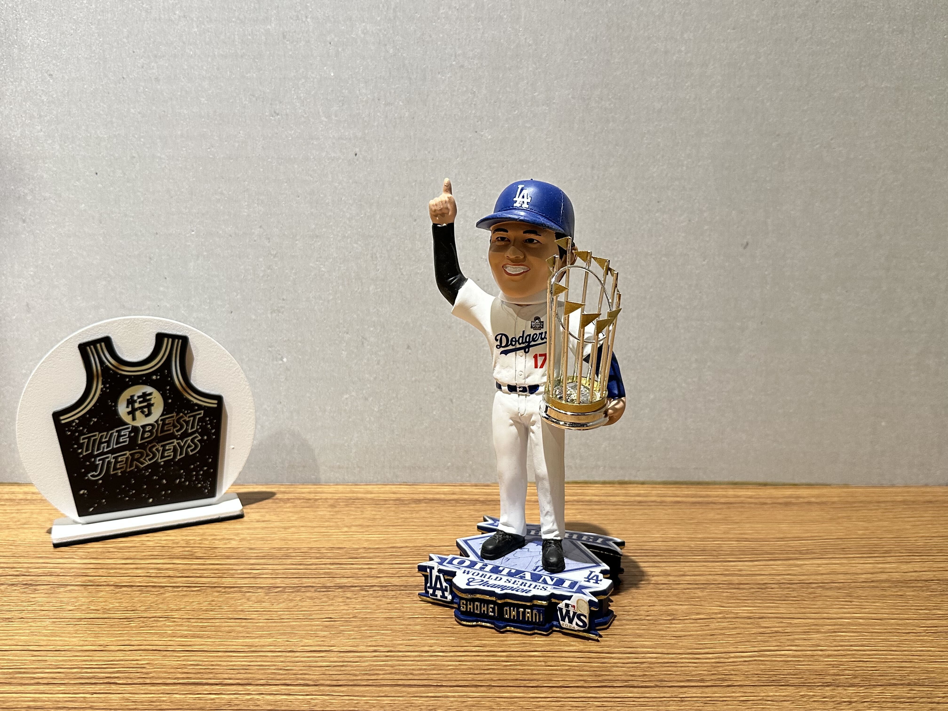 MLB公仔 Shohei Ohtani Los Angeles Dodgers洛杉磯道奇 冠軍紀念 公仔 Foco Bobblehead 搖頭娃娃 全新含盒裝