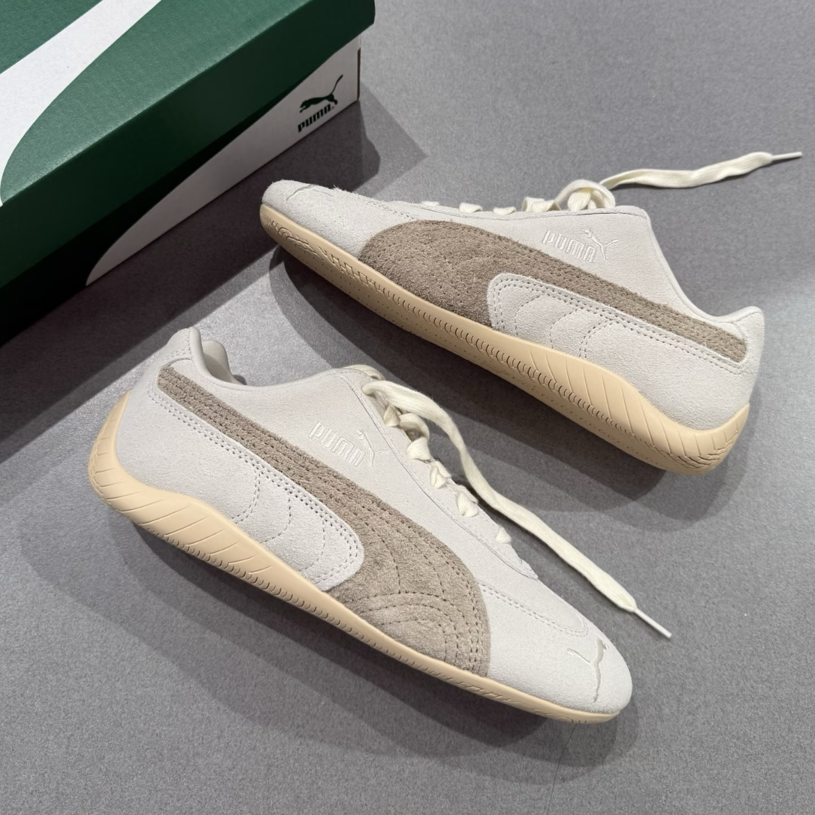 Puma Speedcat Elevated 奶油米棕 奶油白 低飽和度 大地色 麂皮 賽車鞋 薄底鞋 低筒休閒鞋