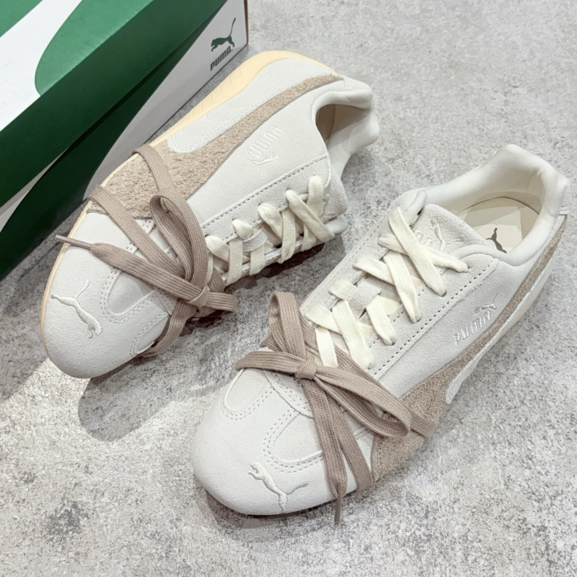 Puma Speedcat Elevated 奶油米棕 奶油白 低飽和度 大地色 麂皮 賽車鞋 薄底鞋 低筒休閒鞋