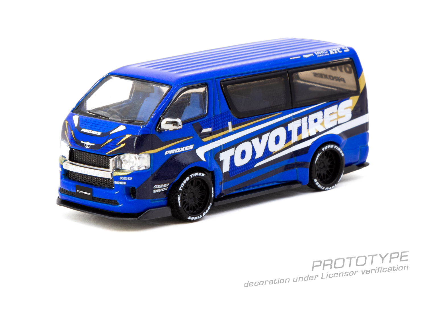 Tarmac Works 豐田 Toyota Hiace 寬體車身 Toyo Tires 拉花