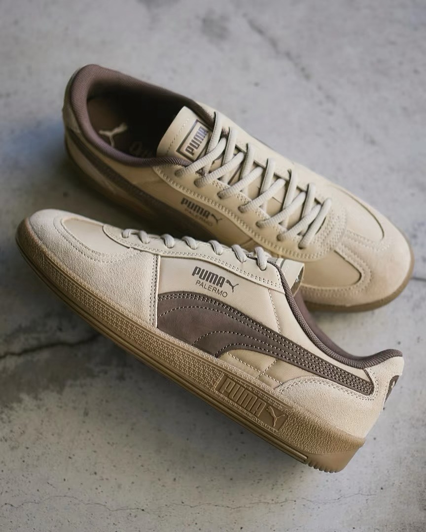 Puma 卡其色  棕色  麂皮 德訓鞋 403257-04