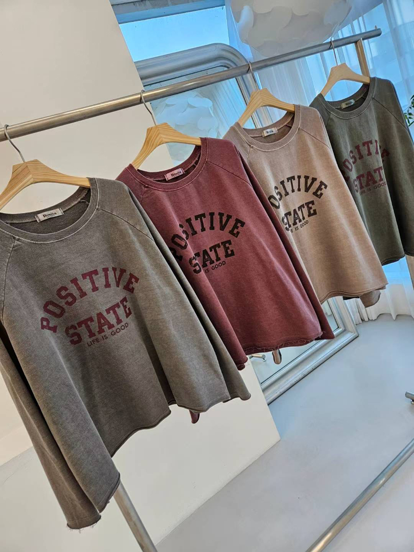 經典的日常穿搭★日常也能很有型棉T (正韓)