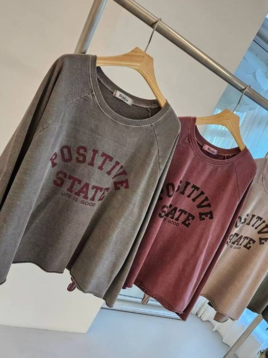 經典的日常穿搭★日常也能很有型棉T (正韓)