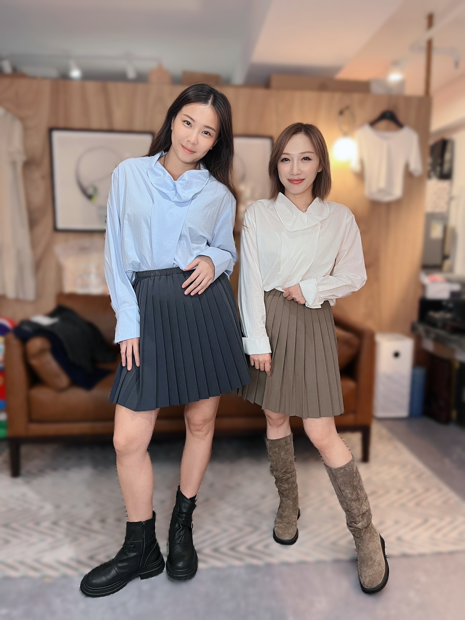 ABB5061 不規則圓形反領上衣