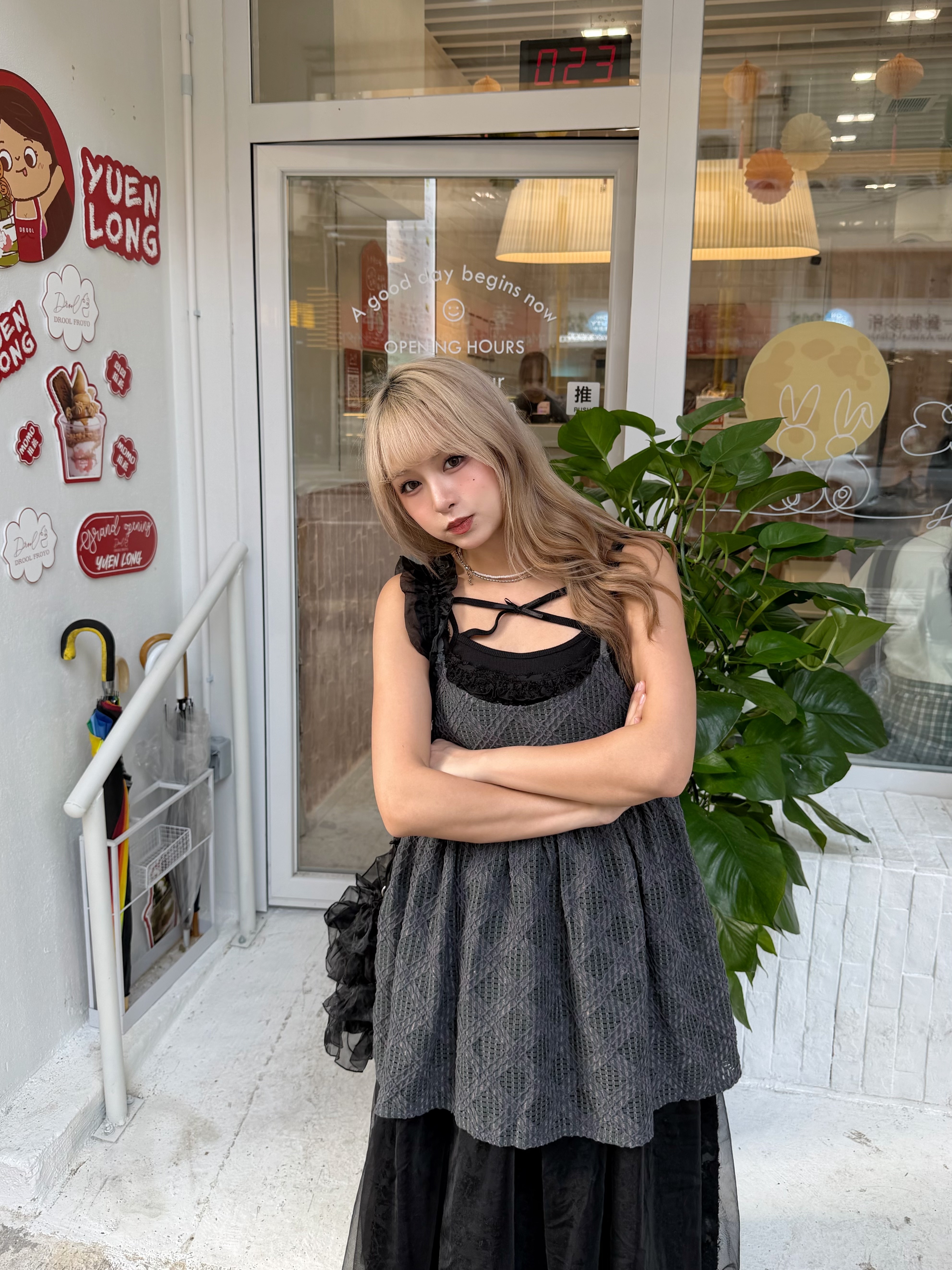JP 全員自留！勁美交叉ribbon Bra Top 兩色入