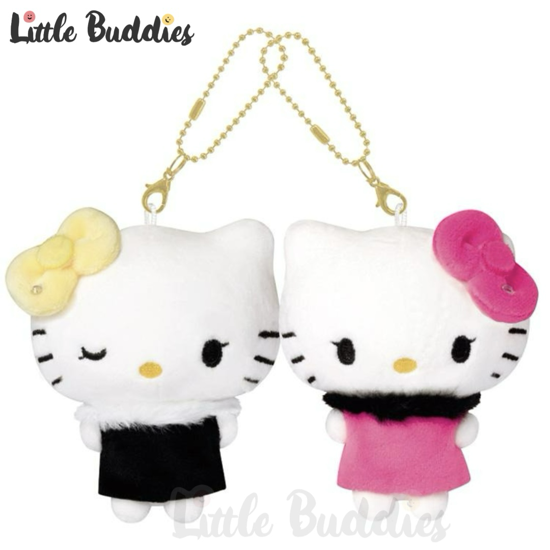 日本 Sanrio Hello Kitty 平成辣妹系列 - 磁吸對裝公仔匙扣