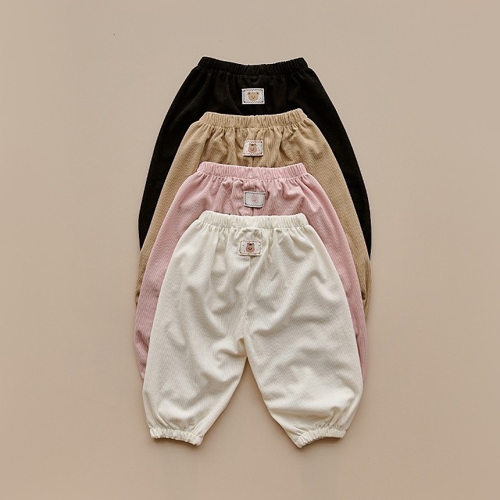 25F/W DTD萌趣波點人物系列-燈芯絨緊身褲