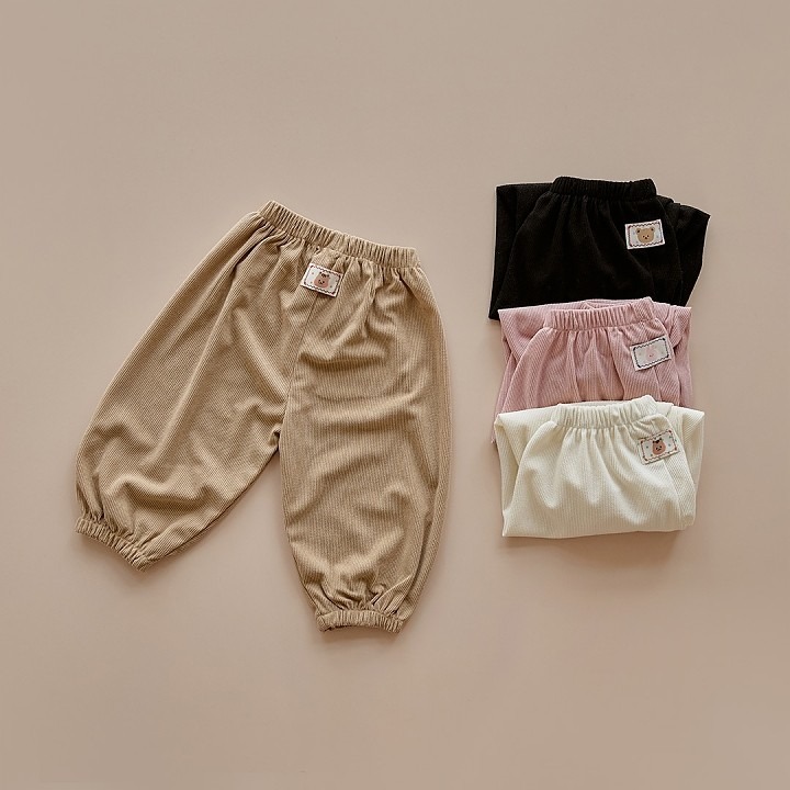 25F/W DTD萌趣波點人物系列-燈芯絨緊身褲