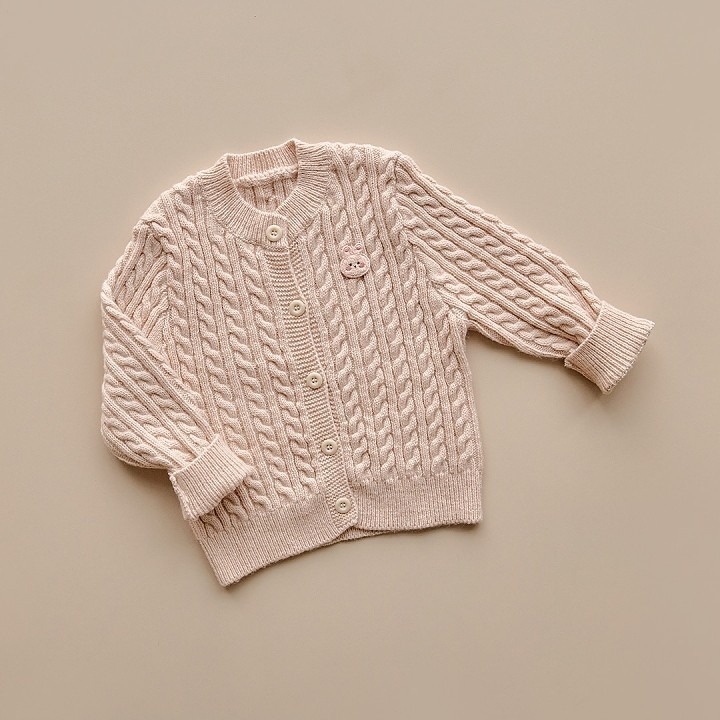 25F/W DTD冬日暖暖系列-針織麻花開襟衫