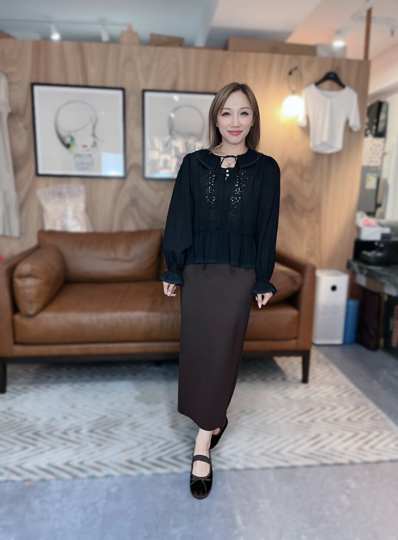 ABB5031 滑身彈性長裙