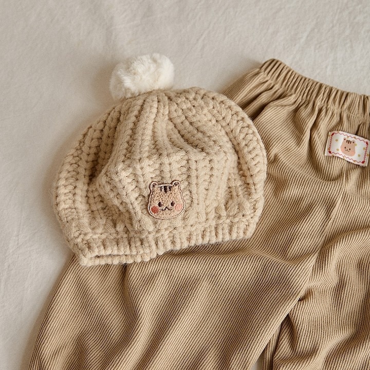 25F/W DTD冬日暖暖系列-雪球針織貝雷帽