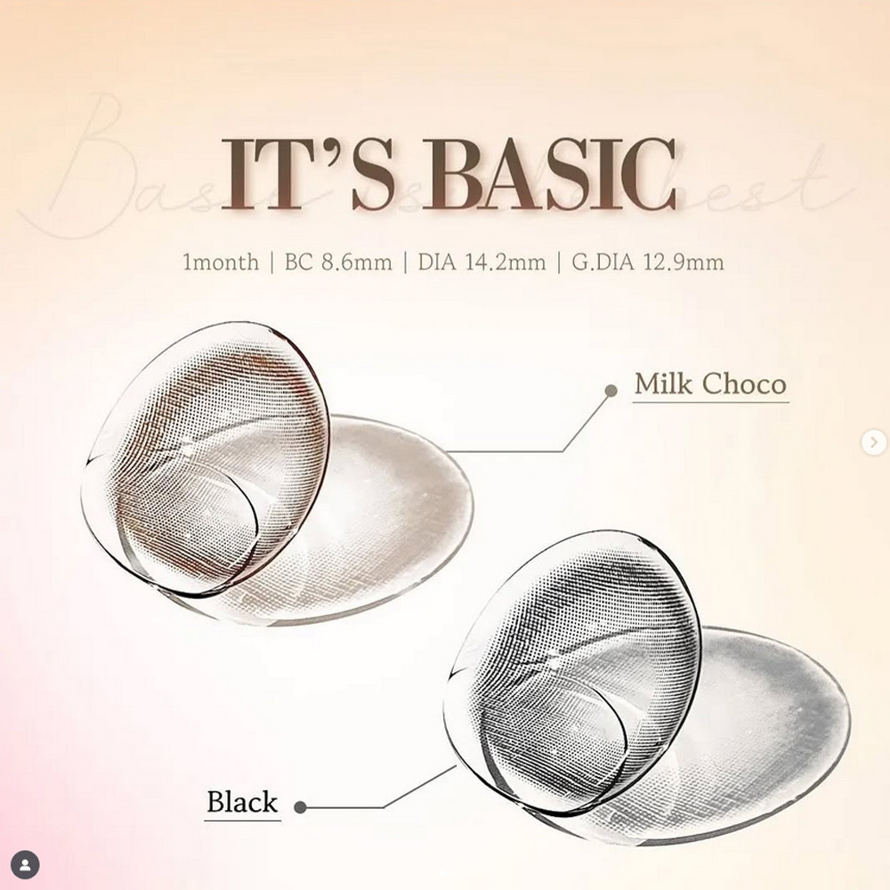 Lenstown It's Basic 1 Month 美瞳 彩色 月拋 隱形眼鏡 2片