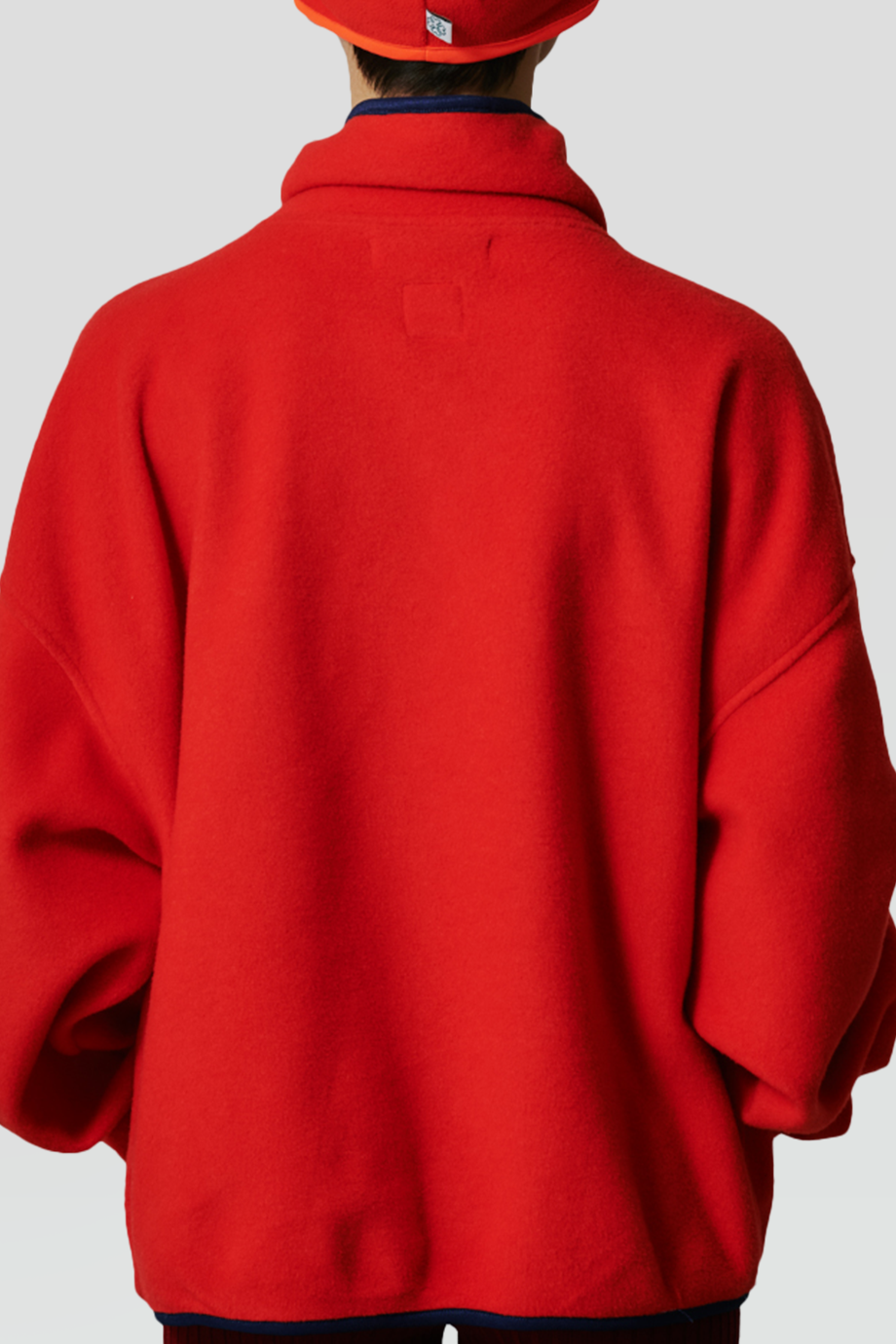 FACETASM｜FLOWING 弧形開釦雙口袋刷毛上衣