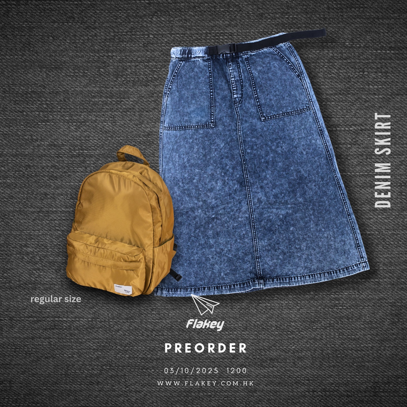Denim Skirt 2025 卡其背囊組合