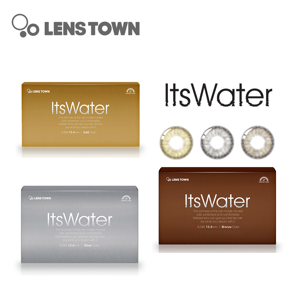 Lenstown It's Water 1 Month 美瞳 彩色 月拋 隱形眼鏡 2片