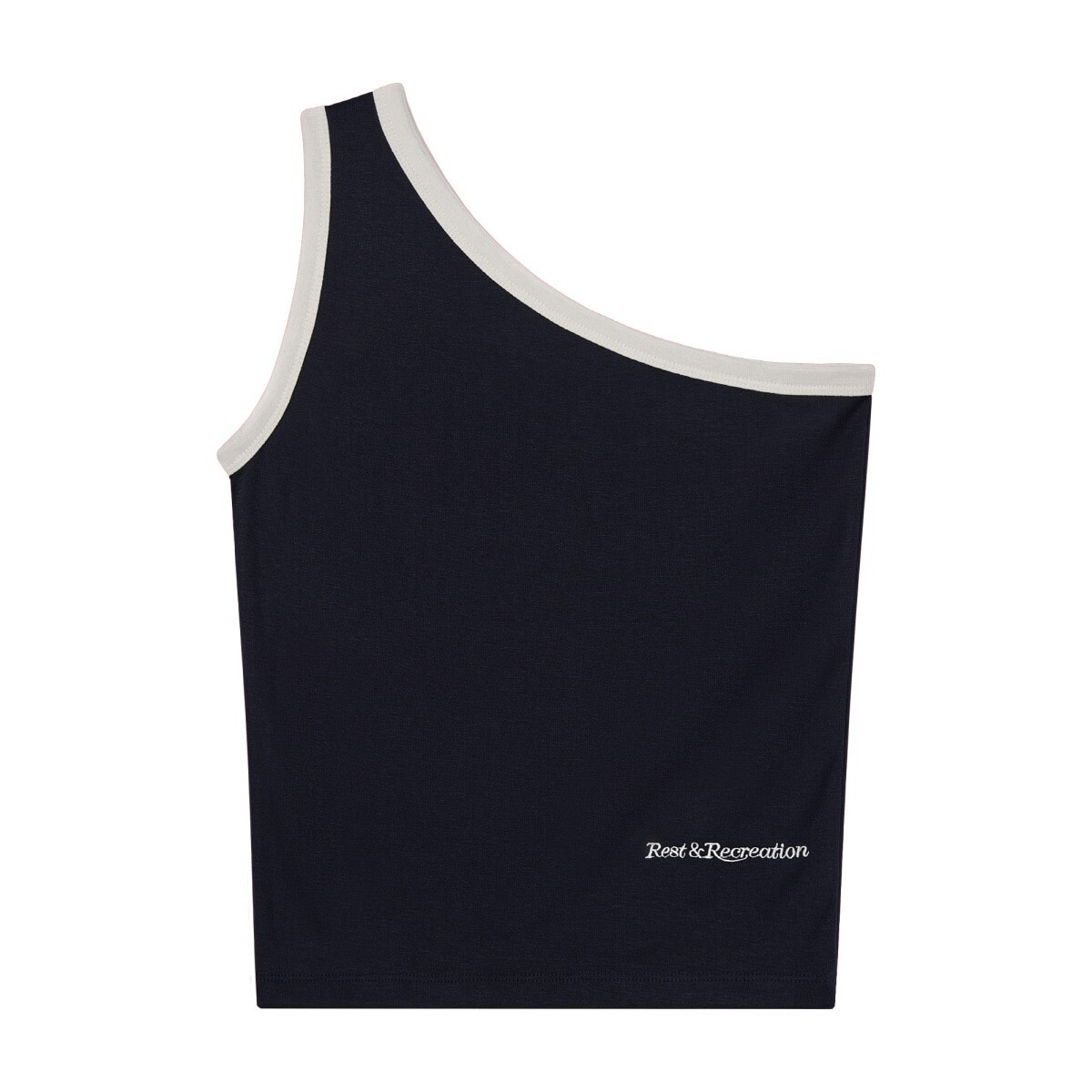 Rest&Recreation ONE SHOULDER SLEEVELESS - NAVY