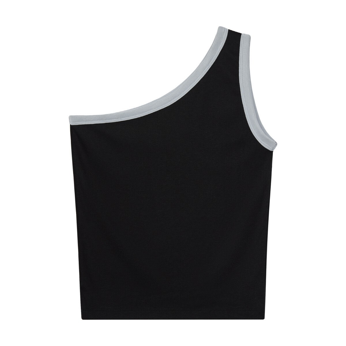 Rest&Recreation ONE SHOULDER SLEEVELESS - BLACK