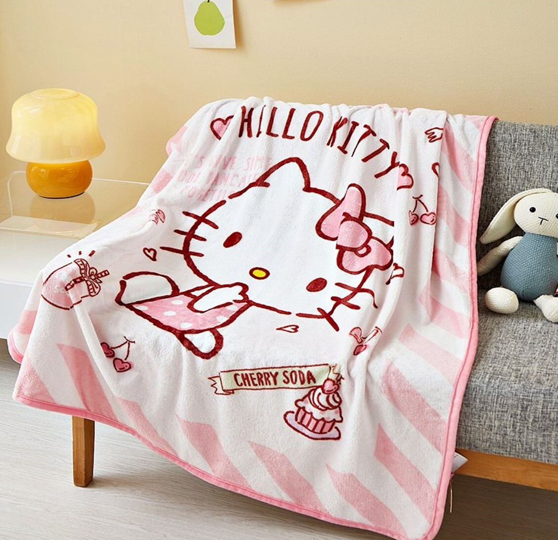Hello Kitty 四季多用途法蘭絨毛絨被 |毛毯