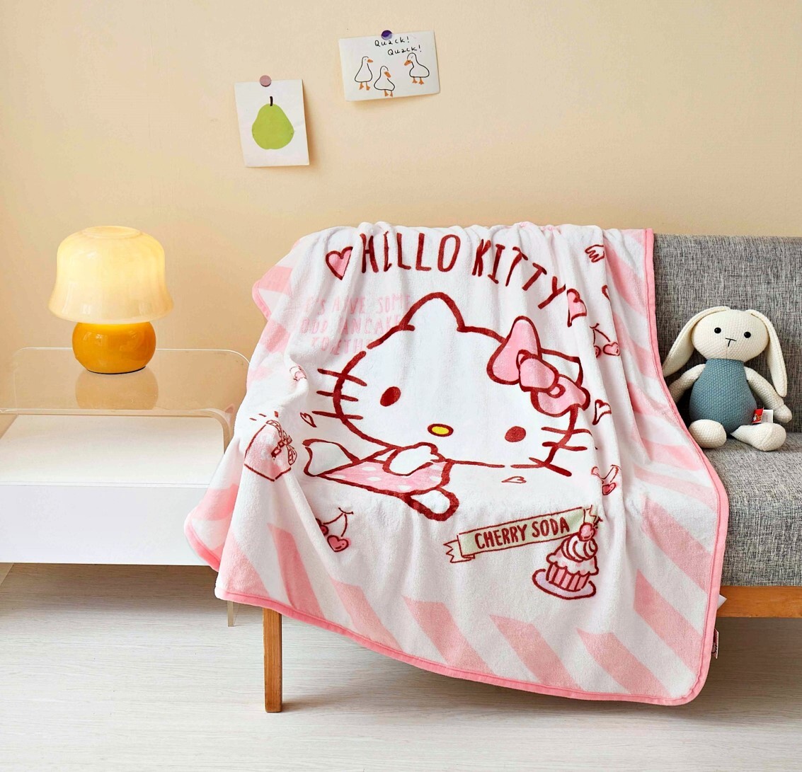 Hello Kitty 四季多用途法蘭絨毛絨被 |毛毯
