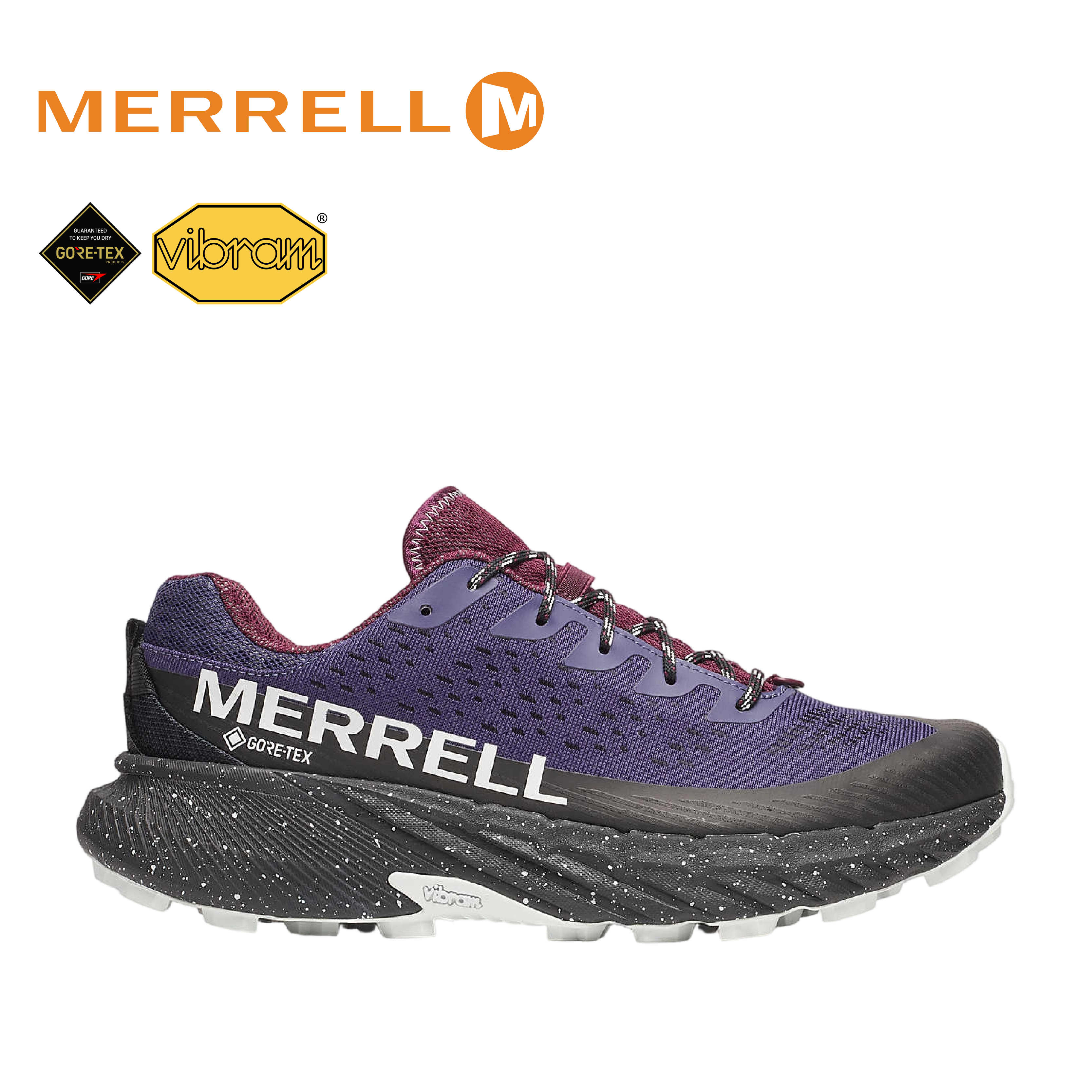 MERRELL 美國 AGILITY PEAK 5 GTX 輕量戶外越野訓練鞋 女款(藍紫色) 33ML068574