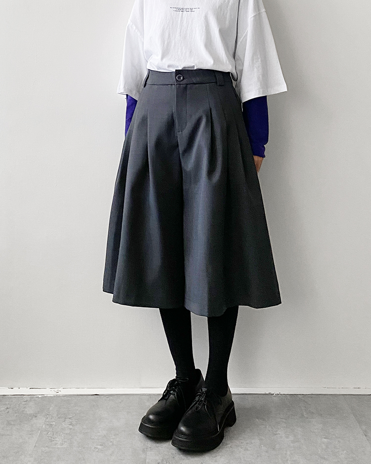 MFP-2804 A字六七分寬褲