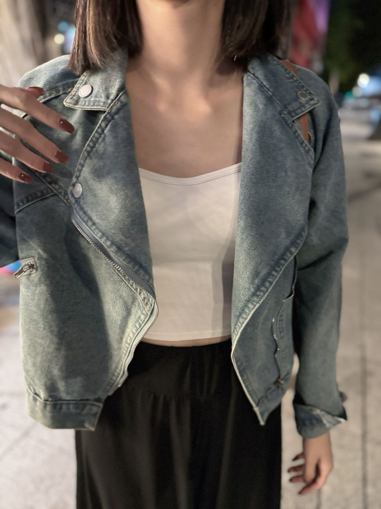 JK#7782🤍不需化妝牛仔褸