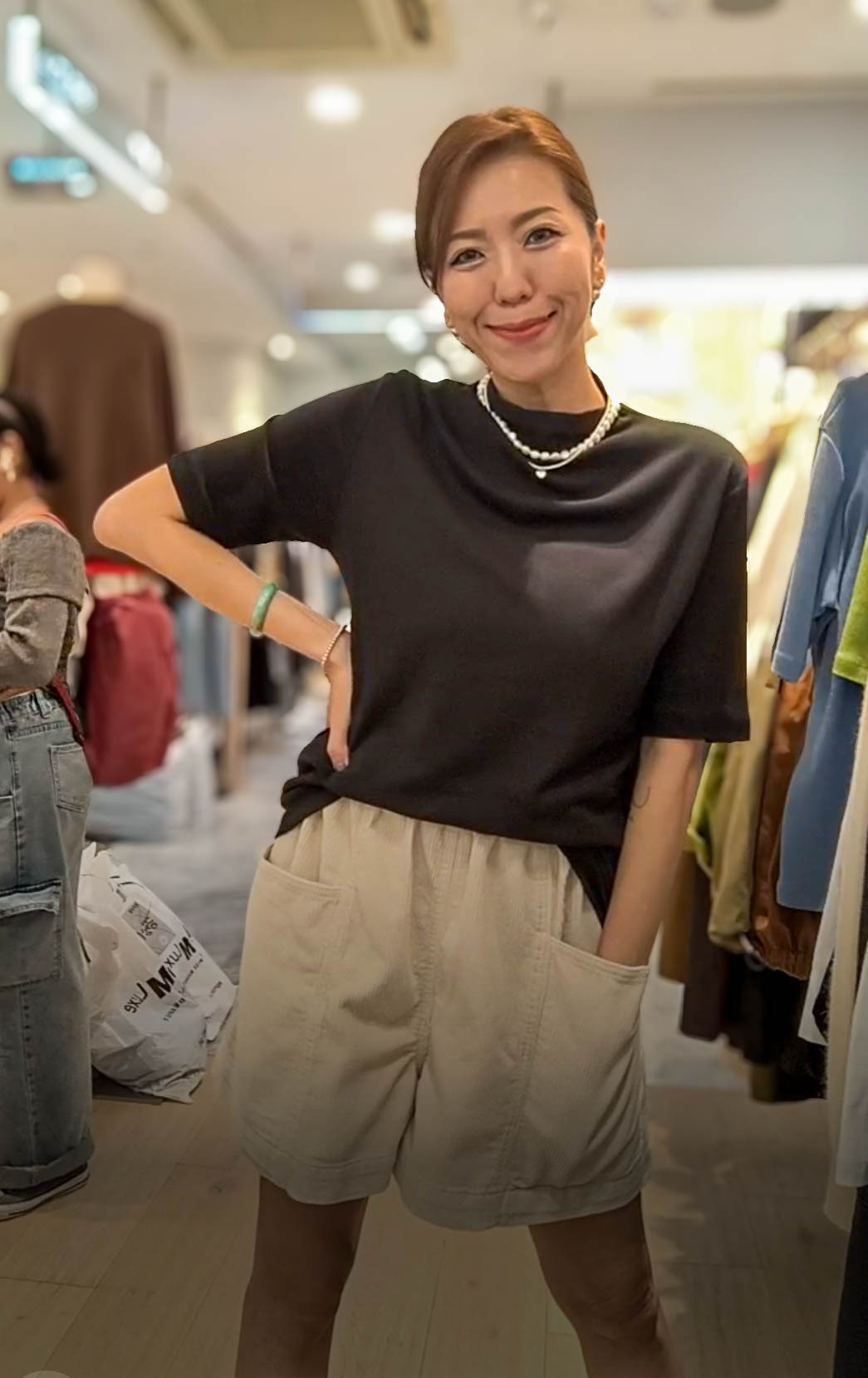 🥰K2279  ▶️坑條短褲 👉W:70-114cm H:112cm L:42cm