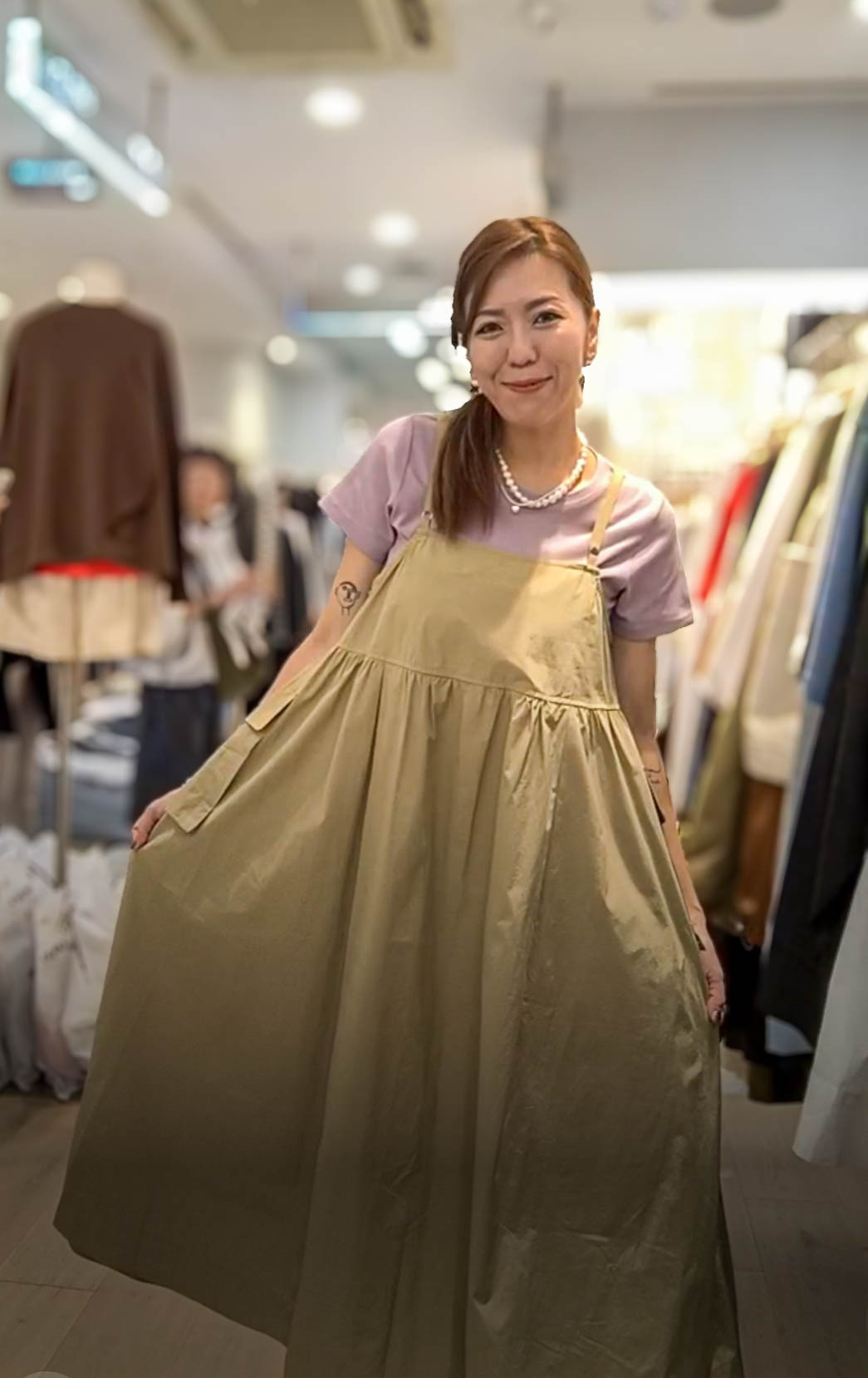 🥰K2283  ▶️細肩 大口袋 吊帶裙 👉B:86cm W:188cm H:cm L:113cm