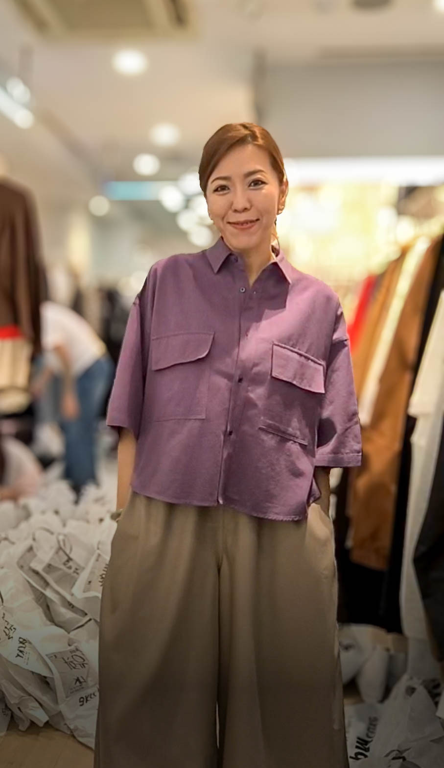 🥰K2284  ▶️大口袋短版襯衫 👉B:140cm L:56/62cm