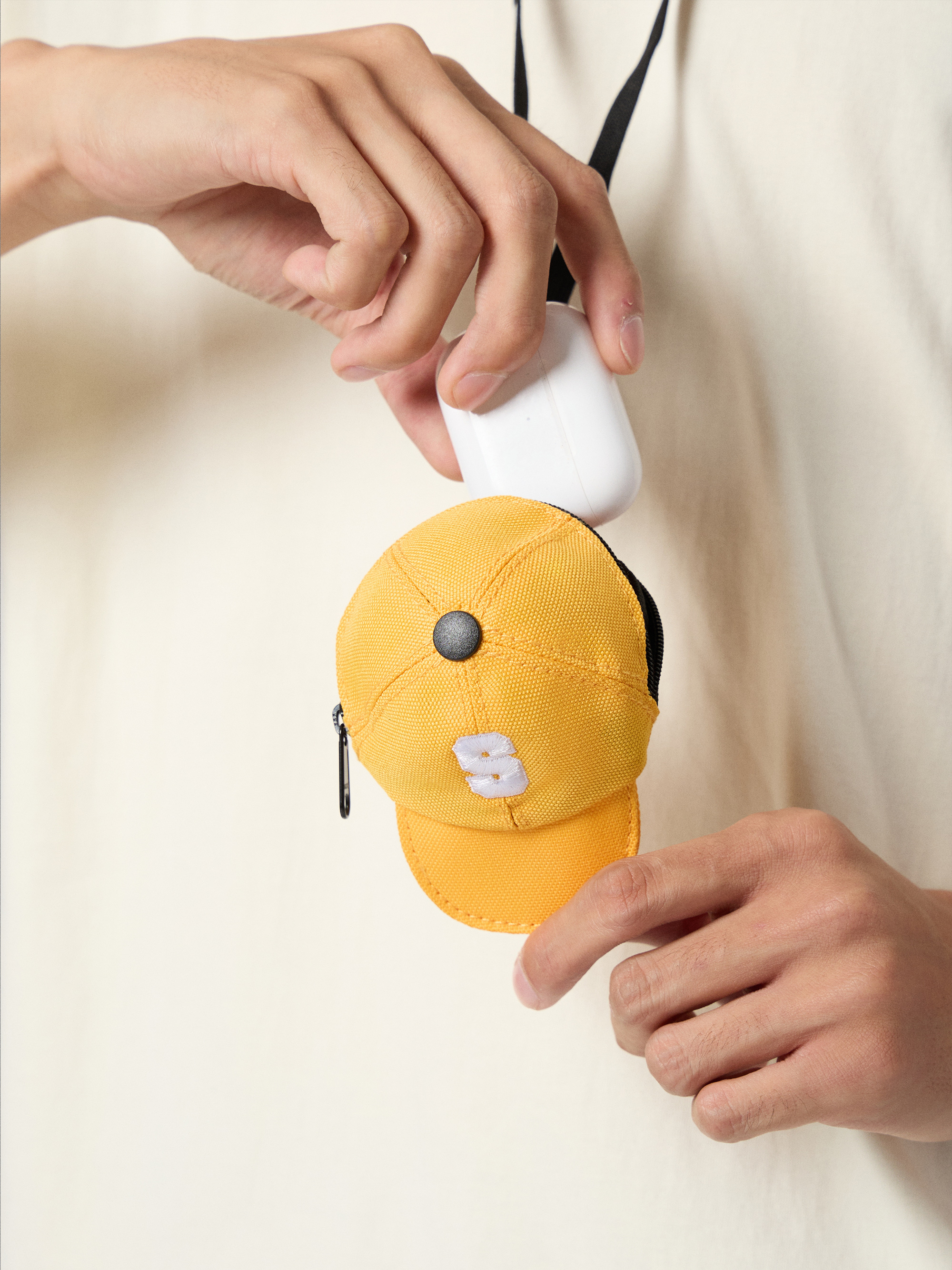 潮帽掛繩收納包