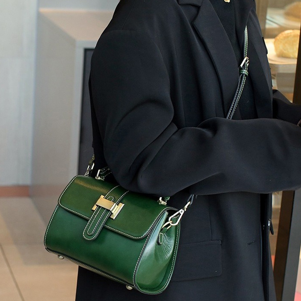 側背包 手提包 小香風 單肩包 小方包 真皮包包 牛皮斜背包 270