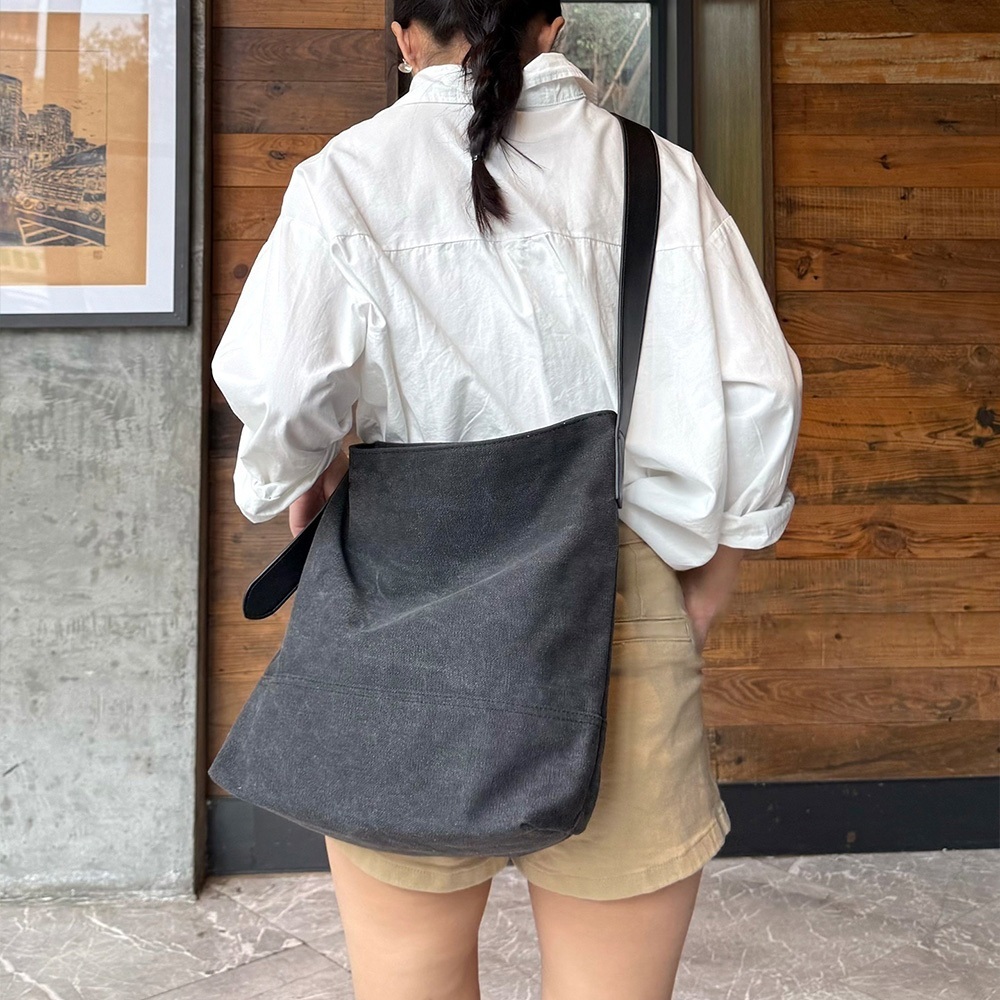 手提單肩包 大容量 帆布包 托特包 包包 側背包 1061