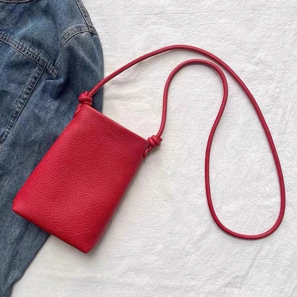 馬卡龍斜背包  軟皮手機包 豎款小方包 單肩包 百搭小包 斜背包 1054