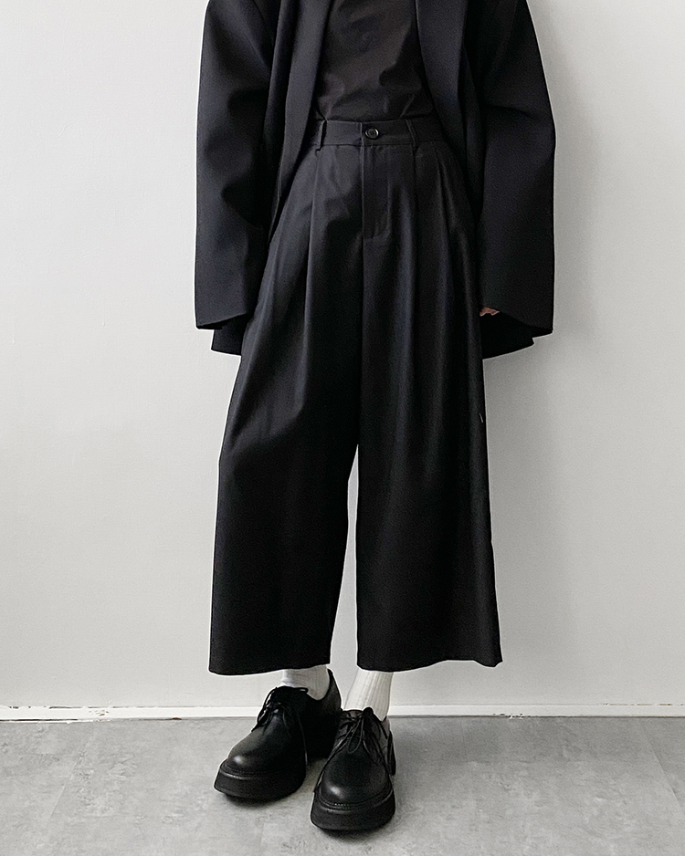 MFP-2802 八九分西裝寬褲