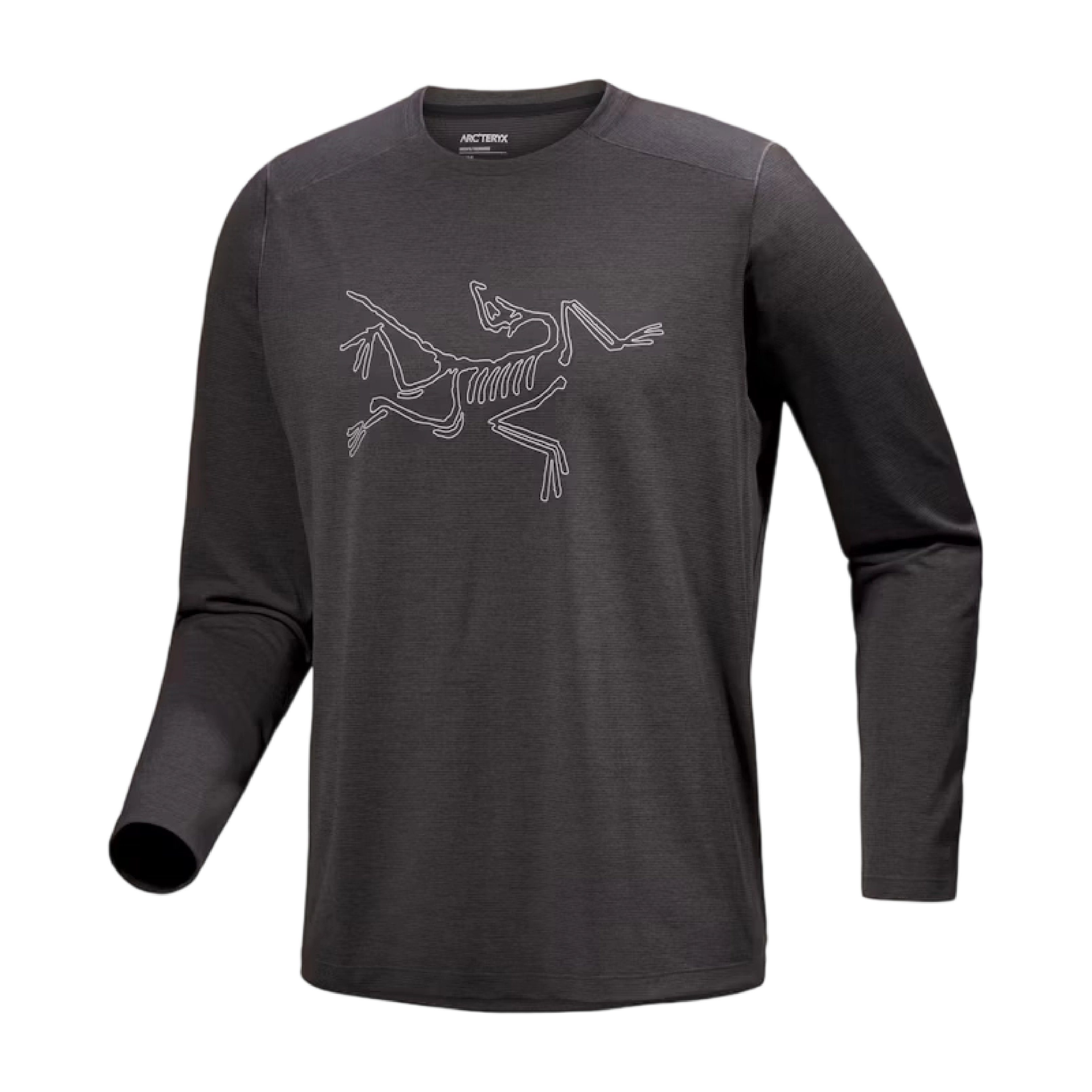 Arc'Teryx 始祖鳥 Cormac Logo 快乾長袖圓領衫 男款 (灰色) 11AT08452