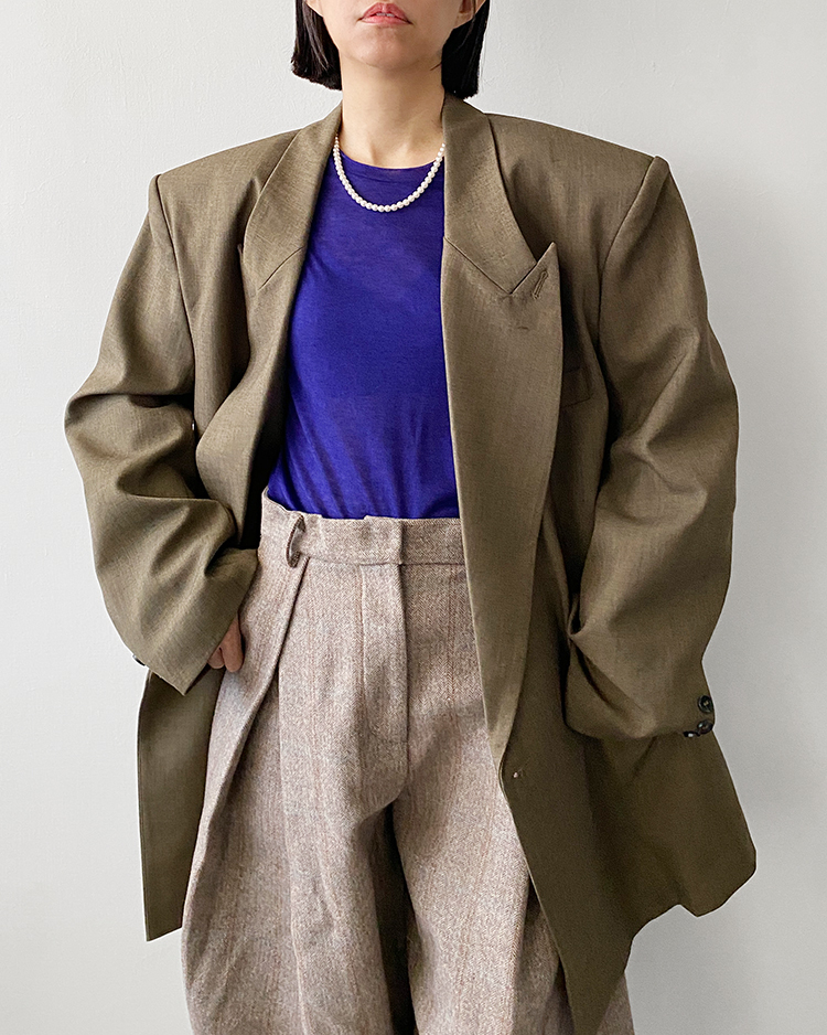 MFO-2798 寬肩西裝外套 ᴛᴇᴀ ʙʀᴏᴡɴ