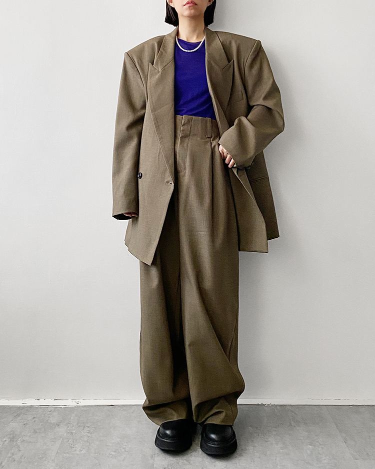 MFO-2798 寬肩西裝外套 ᴛᴇᴀ ʙʀᴏᴡɴ