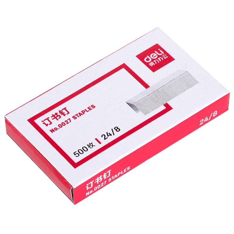 【特價現貨】Deli 釘書釘 6mm 24/8 (500枚)
