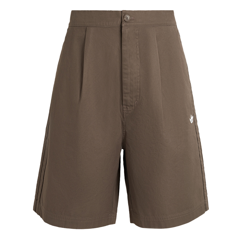 Adidas M Woven Shorts 男款 棕色 寬鬆 三葉草 運動 休閒 短褲 KG6694