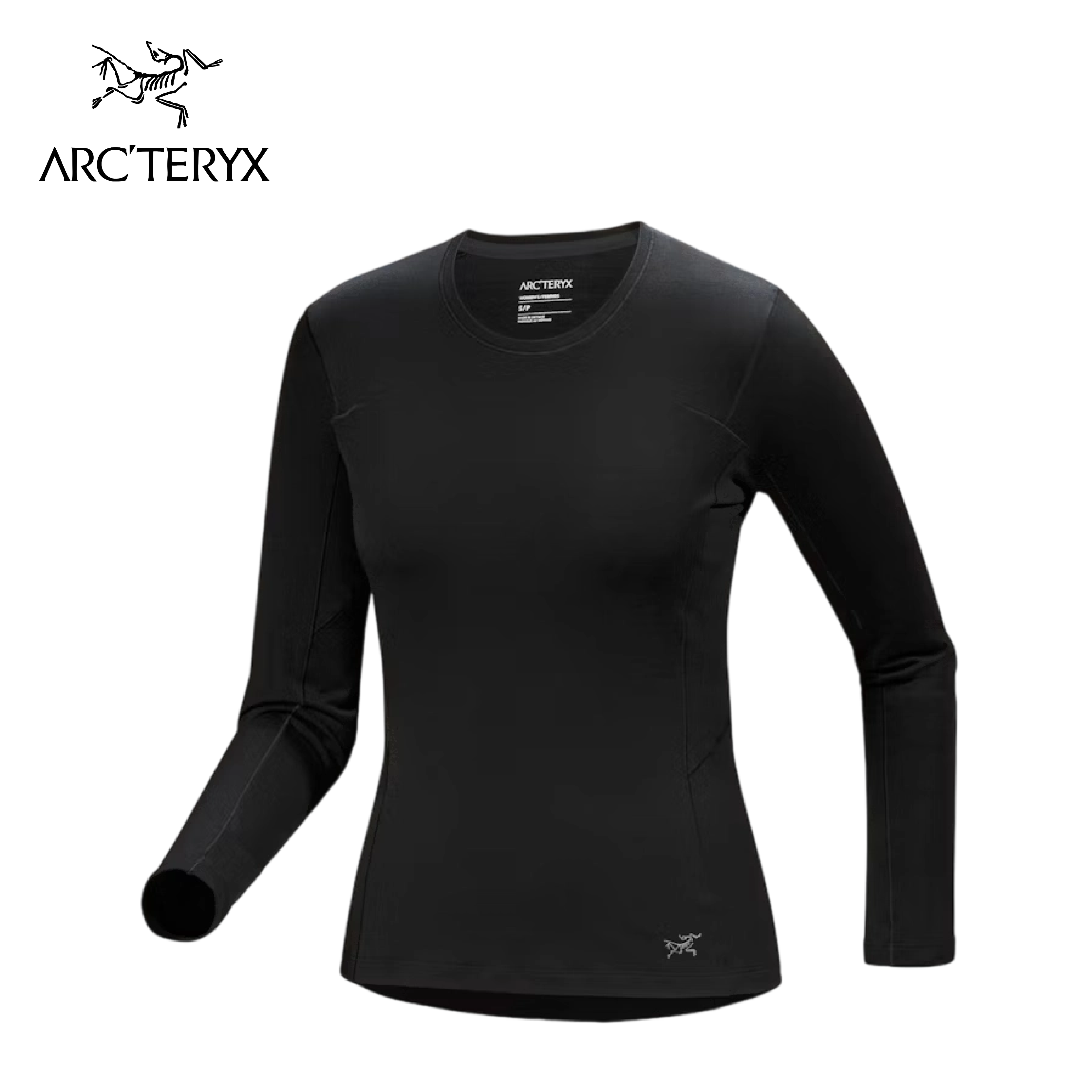 Arc'Teryx 始祖鳥 Satoro SL羊毛內層圓領衫 女款 (黑色) 12AT09046