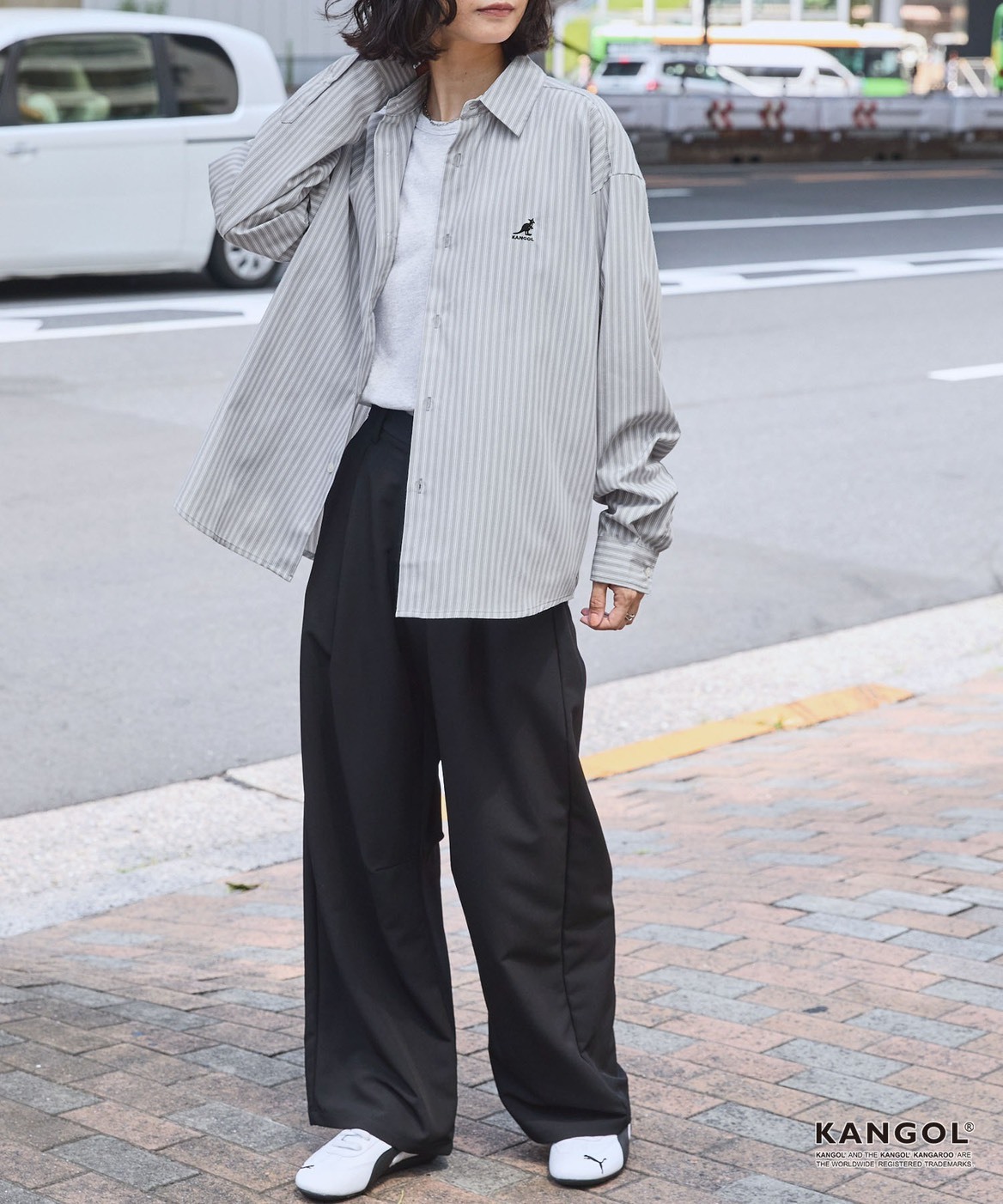 #預購 KANGOL 抗菌 防臭 易打理 刺繡LOGO 長袖襯衫 八色