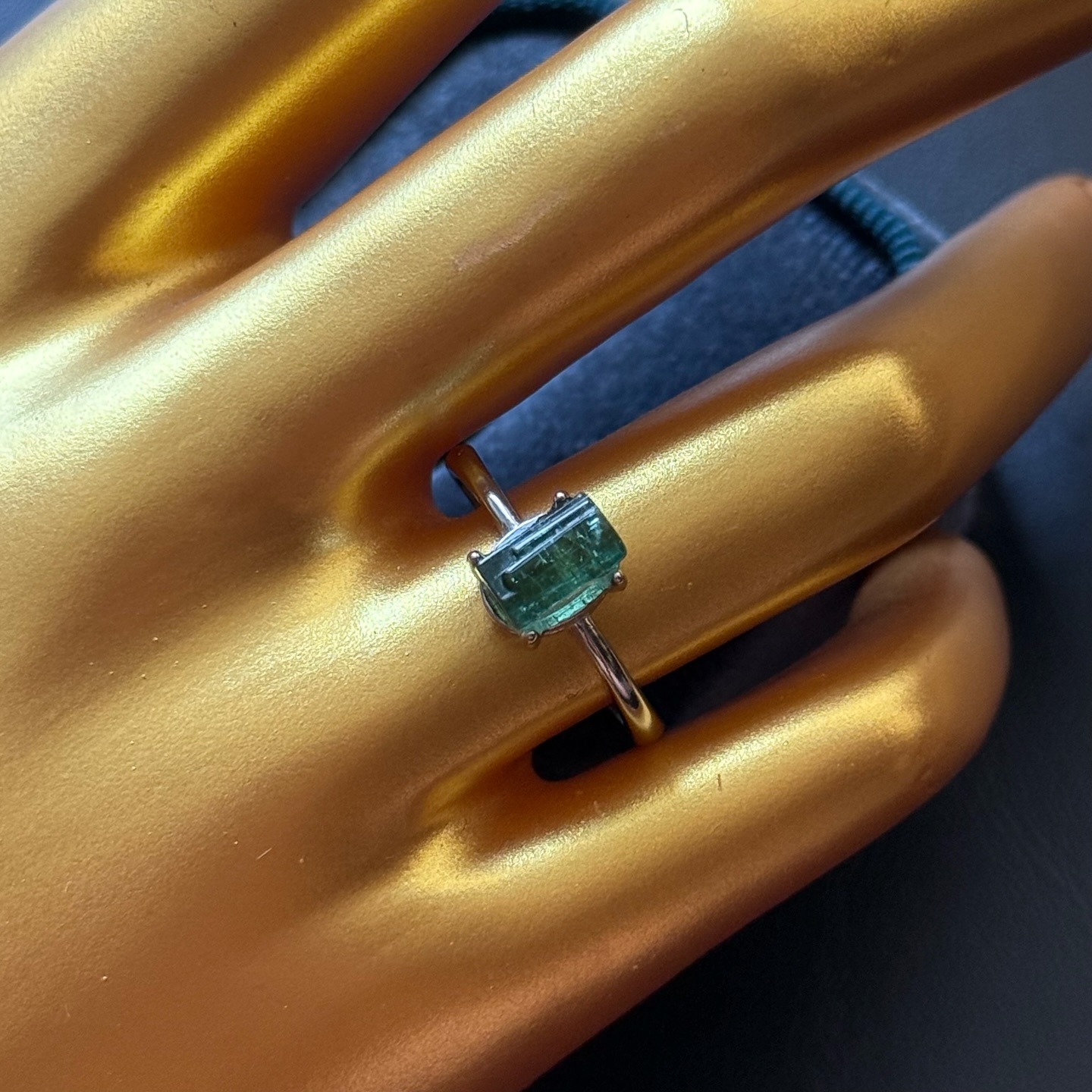 [原石] 西瓜碧璽 / 綠碧璽 水晶戒指