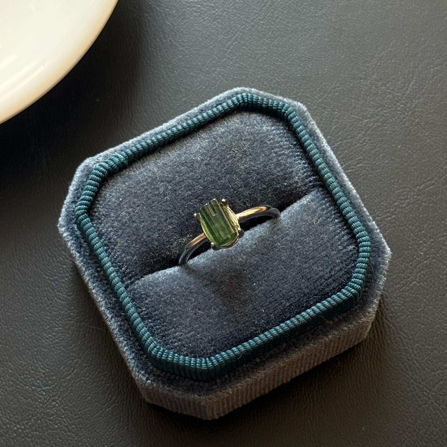 [原石] 西瓜碧璽 / 綠碧璽 水晶戒指