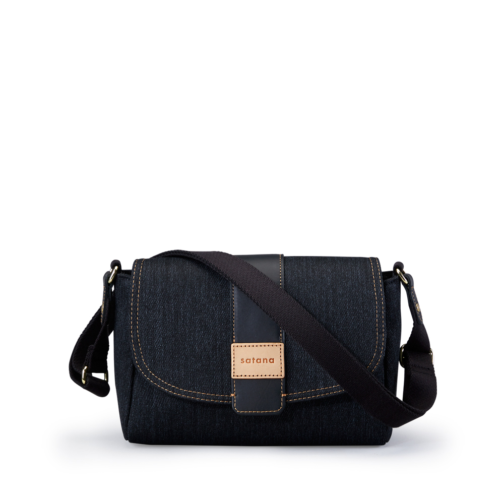 Denim 經典馬鞍包-丹寧黑